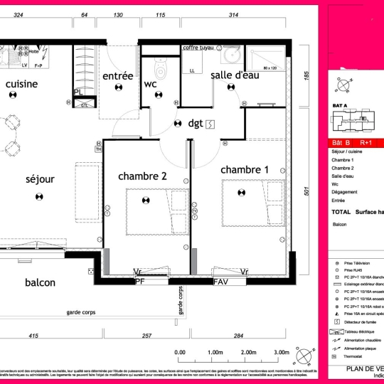 Appartement LE BARP (33114) 61.00m2 248 000 € 