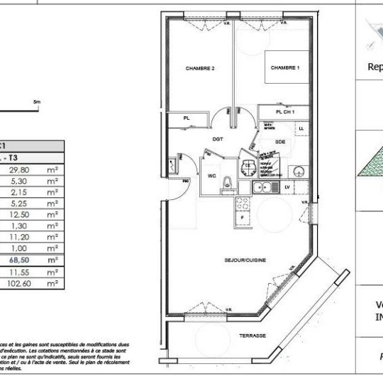 Appartement FAGNIERES (51510) 69.00m2 182 800 € 