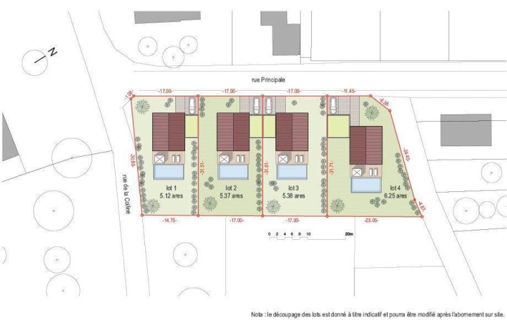 Réseau Immo-diffusion : Terrain  RANGEN   119 000 € 