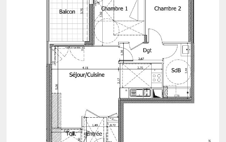 3 Pièces SAINT-CYR-L'ECOLE (78210)  62 m2 273 200 € 