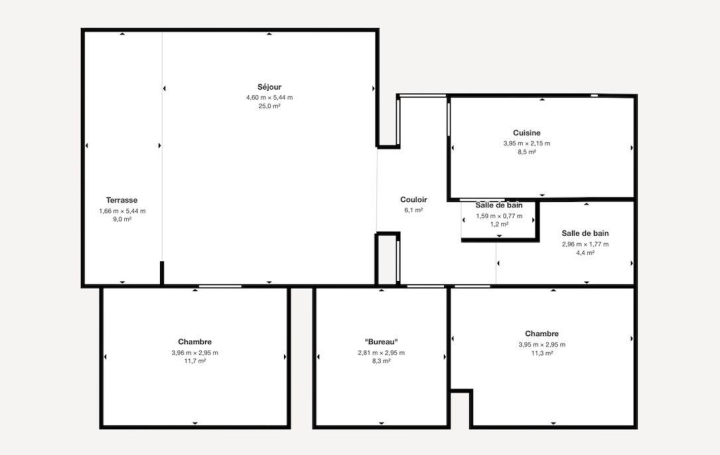 4 Pièces FRONTIGNAN (34110)  76 m2 157 000 € 