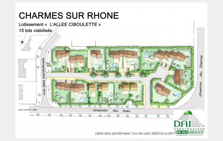 Réseau Immo-diffusion : Terrain  CHARMES-SUR-RHONE   80 000 € 