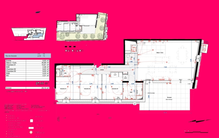 Réseau Immo-diffusion : Appartement P4  ANGLET  89 m2 643 000 € 