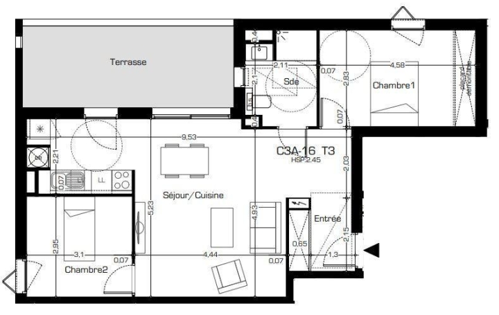 Vente Appartement 65m² 3 Pièces à Béziers (34500) - Immo Diffusion