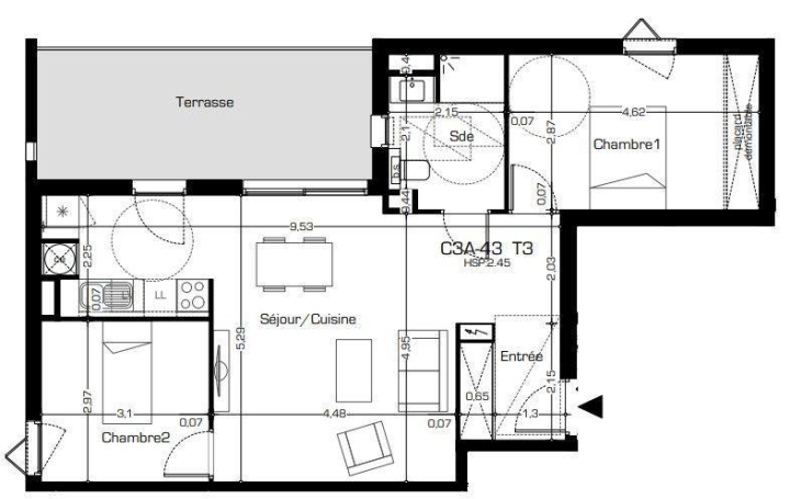 Vente Appartement 66m² 3 Pièces à Béziers (34500) - Immo Diffusion