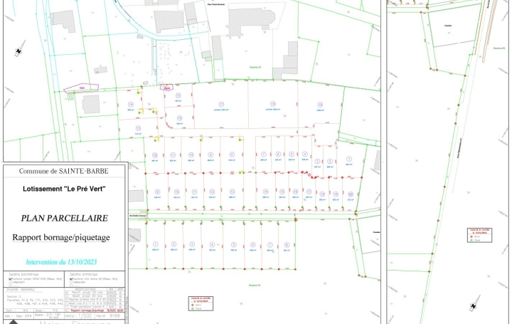 Terrain SAINTE-BARBE (57640)  126 m2 127 330 € 