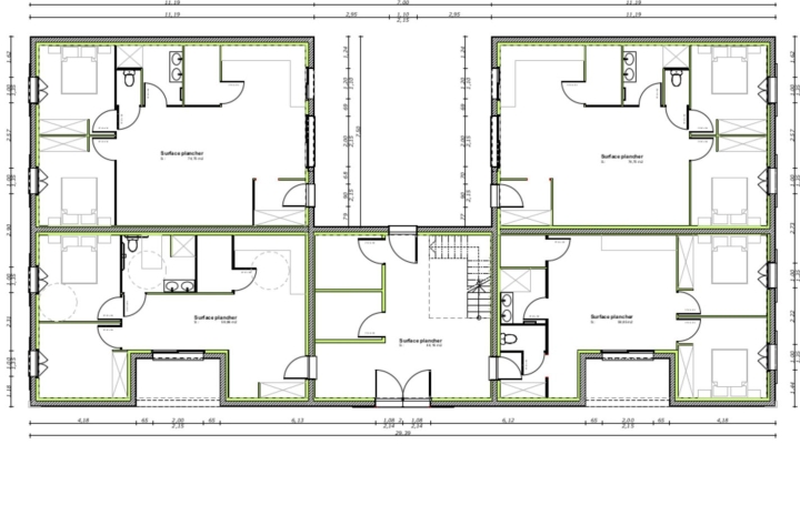 3 Pièces AIGREFEUILLE-D'AUNIS (17290)  59 m2 207 000 € 