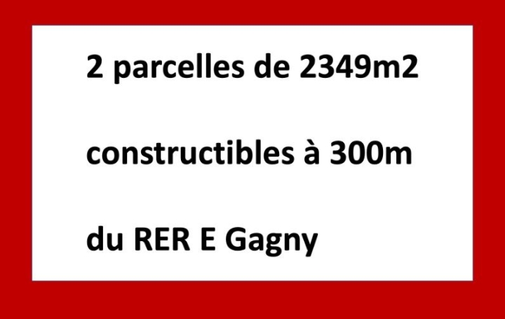 Réseau Immo-diffusion : Terrain  GAGNY   1 190 000 € 