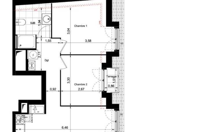 Appartement COMBS-LA-VILLE (77380) 58 m<sup>2</sup> 249 000 € 