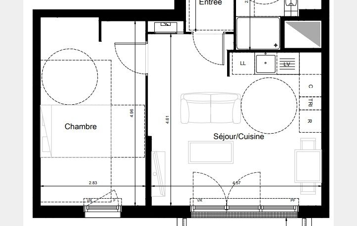 Appartement JOUY-LE-MOUTIER (95280) 42 m<sup>2</sup> 213 600 € 